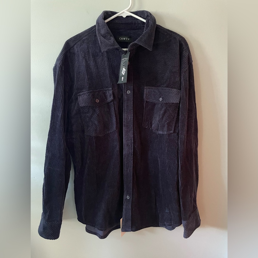 NWT - CRWTH Corduroy “shacket”